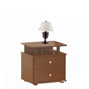 PIYESTRA Engineering Wood Zerena Bedside Table In Melamine Finish