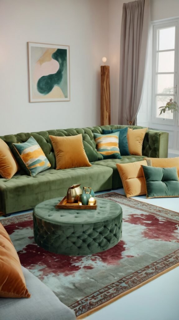 9 Holi Essential Tips to Protect Your Furniture 4 Leonardo Kino XL A modern living room with a large sofa covere 2 1